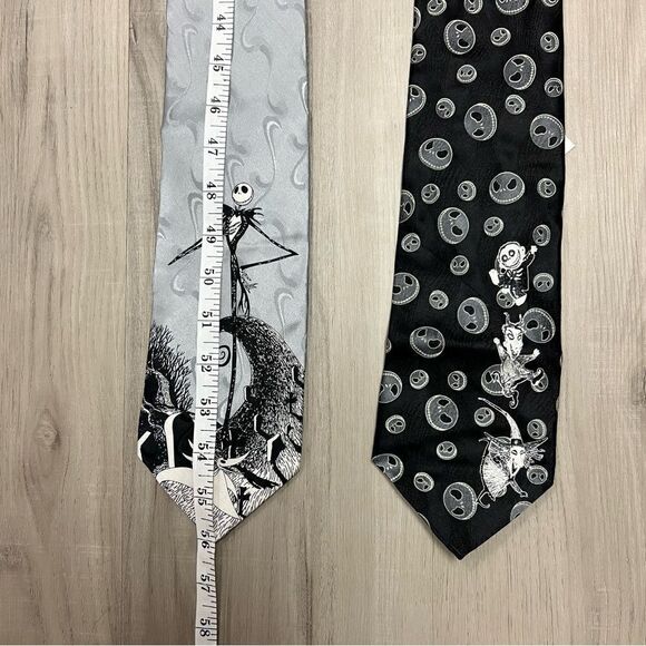 Set Vintage Nightmare Before Christmas collectible silk ties Glow in the dark - Picture 3 of 12